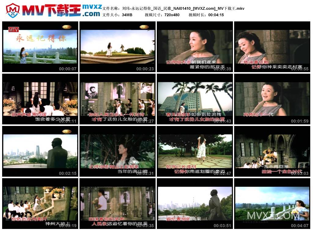 刘玮-永远记得你_国语_民歌_NAI01410